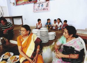 Food Distribution at Old Age Home and Orphanage